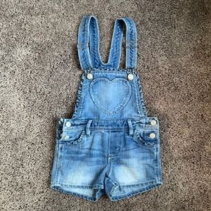 Heart detail Overalls - size 6-7